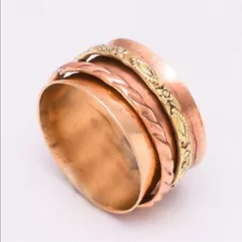 Handmade Copper Meditation rings - Picture 7 of 11